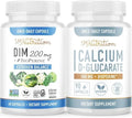 Smnutrition Calcium Dglucarate With 200Mg Dim Supplement For Enhanced Estrogen Balance For Women Vegan Gluten Cdg Supplement For Women (90 Servings) With Diindolylmethane Capsules (60 Servings)