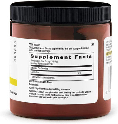 Beyond Raw Chemistry Labs L-Citrulline Powder Supports Peak Performance 30 Servings