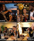 Proster Dual-Sensor Portable Breathalyzer With Voice Prompts & 20 Mouthpieces - Rechargeable Digital Alcohol Tester Professional Accuracy Fast 4-Second Results For Personal & Workplace Use