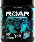 Rule 1 Proteins R1 Roar Preworkout Powder With Creatine Betaalanine Citrulline Electrolytes & Caffeine (30 Servings Wild Grape)