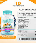 10-In-1 Immune System Support Booster With Elderberry, D3, Selenium, Quercetin, Zinc, Vitamin C, Ginger, Turmeric Curcumin, B6, Echinacea ÃƒÂ¢Ã¢â€šÂ¬Ã¢â‚¬Å“ Natural Immune Defense ÃƒÂ¢Ã¢â€šÂ¬Ã¢â‚¬Å“ Made In Usa (60 Count (Pack Of 2))