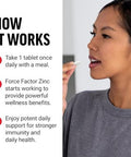Force Factor Zinc 50Mg, Zinc Supplements With Zinc Oxide Powder, Zinc Gluconate, And Zinc Citrate For Immune Support And Immune Health, High-Potency, Vegan, Gelatin Free, Non-Gmo, 240 Tablets