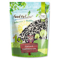 Food to Live Tuxedo Sesame Seeds, 2 Pounds - Black and White Sesame Seed Mix, Ideal for Sushi, Rice, Salad, and Poke Bowls, Vegan, Kosher, Bulk