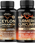 Nutraharmony Ceylon Cinnamon & Turmeric Curcumin Capsules