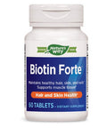 Nature'S Way Biotin Forte, Supports Healthy Hair And Skin*, Energy And Nerve Function*, 60 Tablets