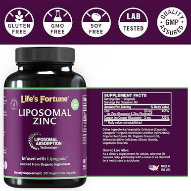 Zinc Supplement 50Mg With Copper, Immune Support, Metabolism, And Skin Health High Potency Pure Zinc Citrate Vitamins For Adults Powerful Herbal Antioxidant 90 Capsules