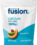 Bariatric Fusion Bariatric Calcium Supplement Chews Calcium Citrate with Vitamin D3 Bariatric Vitamin Sugar Free Chewable 500mg Lemon 60 Count