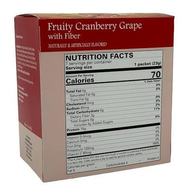 Bariatricpal 15G Protein Aspartame Fruit Drink Fruity Cranberry Grape (1Pack)