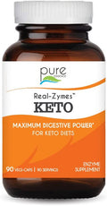 Real-ZymesÃƒâ€šÃ¢â€žÂ¢ Keto Digestive Enzymes Supplement with Probiotics for Better Digestion - Natural Support for Relief of Bloating, Gas, Belching, Diarrhea, Constipation, IBS, etc. - 90 Caps