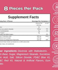 Vitaplur E-Boost Gum, 10 Packs, Rave Supplement, Festival Wellness, Magnesium, Rave Vitamins, Rave Gear, Antioxidants & Electrolytes, 5-Htp Free, Cosmic Mojito