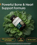 NatureBell Vitamin K Complex 300 Softgels Delivers 2600mcg Vitamin K Full Spectrum Bone and Heart Health Support Supplement High Absorption K1 and K2 MK4 and MK7*