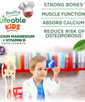Lifeable Kids Calcium Magnesium And Vitamin D Gummies Great Tasting Kids Calcium Gummies For Tooth And Bone Health Bone Strength Supplements For Kids 90 Gummies