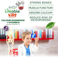 Lifeable Kids Calcium Magnesium And Vitamin D Gummies Great Tasting Kids Calcium Gummies For Tooth And Bone Health Bone Strength Supplements For Kids 90 Gummies