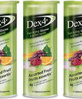 Dex4 Glucose Tablets - 3 Pack Tubes (Assorted Fruit)