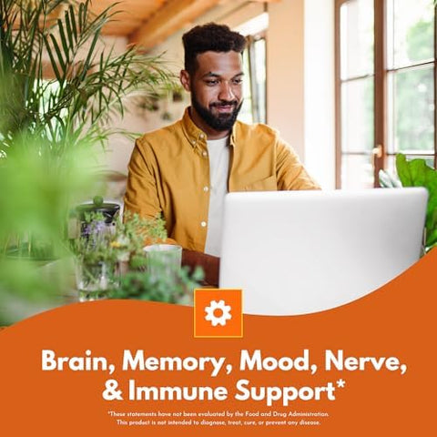 Bold Botanica LionS Mane Mushroom Capsules - 100% Fruiting Body Concentrated Organic LionS Mane Extracts Nootropic Brain Health Memory Mood Immune Support 60 Vegan Capsules