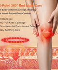 Deity Knee Massager Smart With Heat Vibration 3D Massage Red Light 4-In-1 Cordless Portable Knee Massager With Led Large Screen s For Grandma & Grandpa