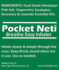 Basic Vigor Pocket Neti Breathe Easy Himalayan Salt Aromatherapy Sinus Inhaler (2Pk) & Stress Release Inhalers Bundle (2Pk). Made In The Usa.