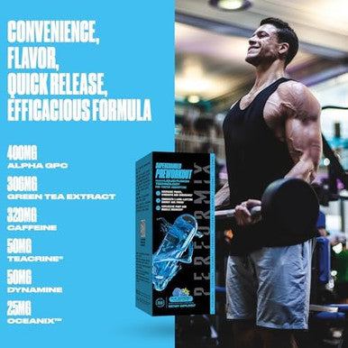 Performix Supercharged Preworkout Sustained Energy Endurance And Focus Premium Muscle Supporting Oceanix And Alpha Gpc For Hardcore Training & Body Building (60 Capsules)
