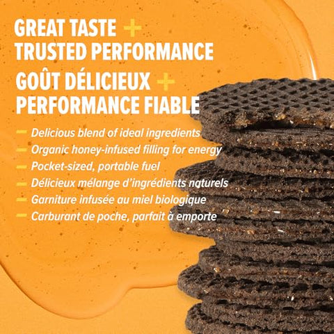 Honey Stinger Organic Gluten Free Cookies & Cream Waffle | Energy Stroopwafel for Exercise, Endurance and Performance | Sports Nutrition for Home & Gym, Pre and Post Workout | 12 Waffles, 12.72 Ounce