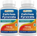 Calcium Pyruvate 750 Mg 120 Capsules By Best Naturals (Pack Of 3)