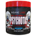 Insane Labz Psychotic High Stimulant Pre Workout Powder Extreme Lasting Energy Focus And Endurance With Beta Alanine Creatine Monohydrate Dmae 35 Srvgs (Blue Raspberry)