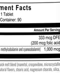 Bariatricpal 1000Mcg B12 Sugar Quick Melts (90 Count) Berry