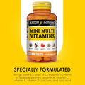 Mason Natural Mini Multi Vitamins Vitamins A C D3 E B1 B2 B3 B6 B12 Folate And Calcium For Overall Health 300 Day Supply