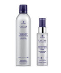 Alterna Caviar Professional Styling High Hold Finishing Hair Spray 7.4oz and Perfect Iron Spray 4.2oz | Firmer Hold To Shape & Transform Hair | Natural Looking Shine | Sulfate Free