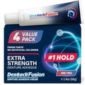 Denttach Fusion Denture Adhesive (Pack Of 4) 2.4 Ounce Ultra Strong Hold And Seal Dental Adhesive Cream For Dentures And Partials Zinc Free Denture Glue