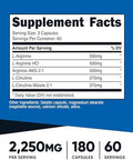 Nutricost Creatine 500 Grams Nitric Oxide 180 Capsules And Zma 180 Capsules Bundle
