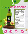 ALEO, Cooking blend avocado oil, Keto, Perfect for frying, grilling, roasting & baking, Can help to keep your heart strong, avocado oil for cooking, vegetable oil, 32.1 O/950 ml