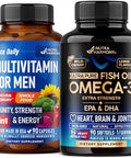Nutraharmony Multivitamins For Men Capsules and Omega 3 Fish Oil Softgels