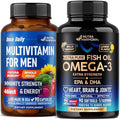Nutraharmony Multivitamins For Men Capsules and Omega 3 Fish Oil Softgels