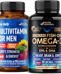 Nutraharmony Multivitamins For Men Capsules & Omega 3 Fish Oil Softgels