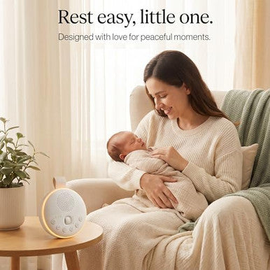 Cymrix White Noise Machine For Baby & Adults With 21 Relaxing Sounds & Adjustable Night Light Rechargeable & Portable Sleep Aid For Home & Travel