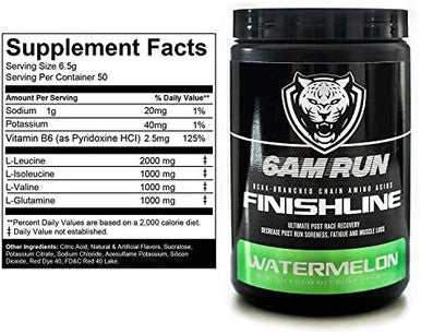 6Am Run Finishline Amino Energy Powder Post Workout Recovery Drink With Bcaa & Electrolytes Fast Absorption For Muscle Recovery Ketofriendly Watermelon Flavor 50 Scoops