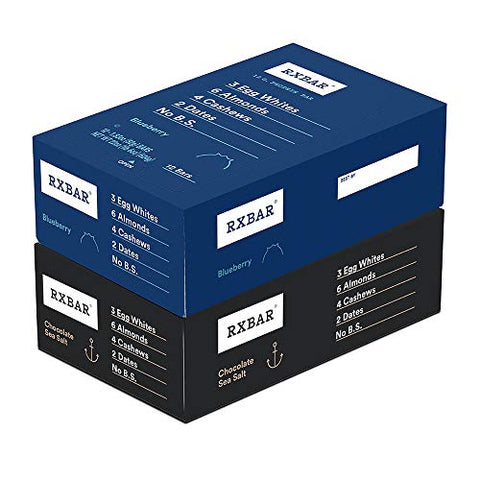 RXBAR Protein Bar, Variety Pack, 2 Flavors (24 Bars)
