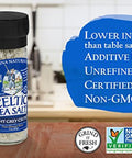 Celtic Sea Salt Light Grey Grinder 3 oz White
