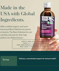 Gaia Herbs Black Elderberry(Sambucus Nigra) Syrup Extra Strengthimmune Support Supplementmade With Organic Black Elderberries For Immune Systemusda Organic Formula