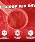 EHP Labs OxyReds Superfood Beets Powder Nitric Oxide Supplement Organic Beet Root Powder Immune Support Supplement and Prebiotics for Digestive Health Beet Powder Raspberry Refresh 30 Servings
