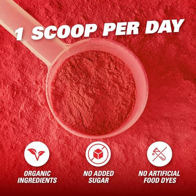 EHP Labs OxyReds Superfood Beets Powder Nitric Oxide Supplement Organic Beet Root Powder Immune Support Supplement and Prebiotics for Digestive Health Beet Powder Raspberry Refresh 30 Servings