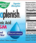 Nature's Way, Hydraplenish, Hyaluronic Acid With MSM, 60 Capsules. Pack of 3 bottles.