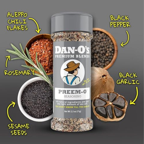 Dan-OÃƒÂ¢Ã¢â€šÂ¬Ã¢â€žÂ¢s All Star Seasoning Variety Pack ÃƒÂ¢Ã¢â€šÂ¬Ã¢â‚¬Å“ 5 Bottle Set ÃƒÂ¢Ã¢â€šÂ¬Ã¢â‚¬Å“ Original, Cheesoning, Preem-O, Cajun & Tac-O ÃƒÂ¢Ã¢â€šÂ¬Ã¢â‚¬Å“ All Purpose Spice Blends for Meat, Seafood & Veggies