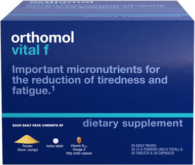 Orthomol Vital M & Vital F Powder and Tablets Vitamins and Nutrients for Men's and Women's Health 30-Day Supply