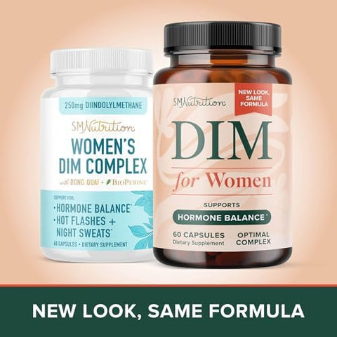 MyoInositol Powder Complex and Women's DIM Supplement Hormone Balance Bundle with Ideal 40: 1 Ratio MyoInositol and DChiro Inositol Powder (30 Servings) and DIM Supplement for Women (60 Servings)