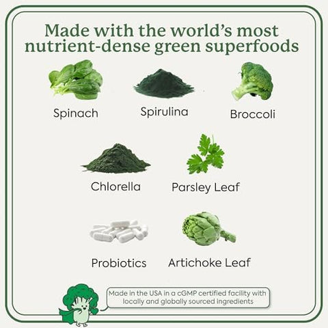Plant People Wondergreens Kids Super Veggie Gummies â€“ Sugar- Allergen- Multivitamin For Picky Eaters With Probiotics â€“ Tummy & Immune Support â€“ Green Apple Flavor (30 Count)