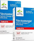 Terry Naturally Vectomega Supplement With Epa & Dha Omega3 Tablets For Brain & Heart Health Support Nutritional Supplement With Essential Fatty Acids & Peptides 60 Tablets (Pack Of 2)
