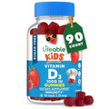 Lifeable Sugar Free Vitamin D for Kids 1000 IU Great Tasting Natural Flavor Gummy Supplement Gluten Free Vegetarian Chewable for Strong and Healthy Bones for Children Teen Toddler 90 Gummies