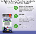 Advanced Strength Pre And Probiotics Supplement With Digestive Enzymes (2 Month Supply) Plus Elderberry With Zinc And Vitamin C For Adults Immune Support (2 Month Supply)