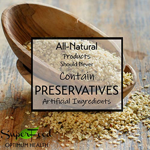 Gerbs Raw Hemp Seed Kernels 2 lbs. | Hulled, No Artificial Additives, Resealable Bag | Mild, Nutty Taste | Top 14 Allergen-Free